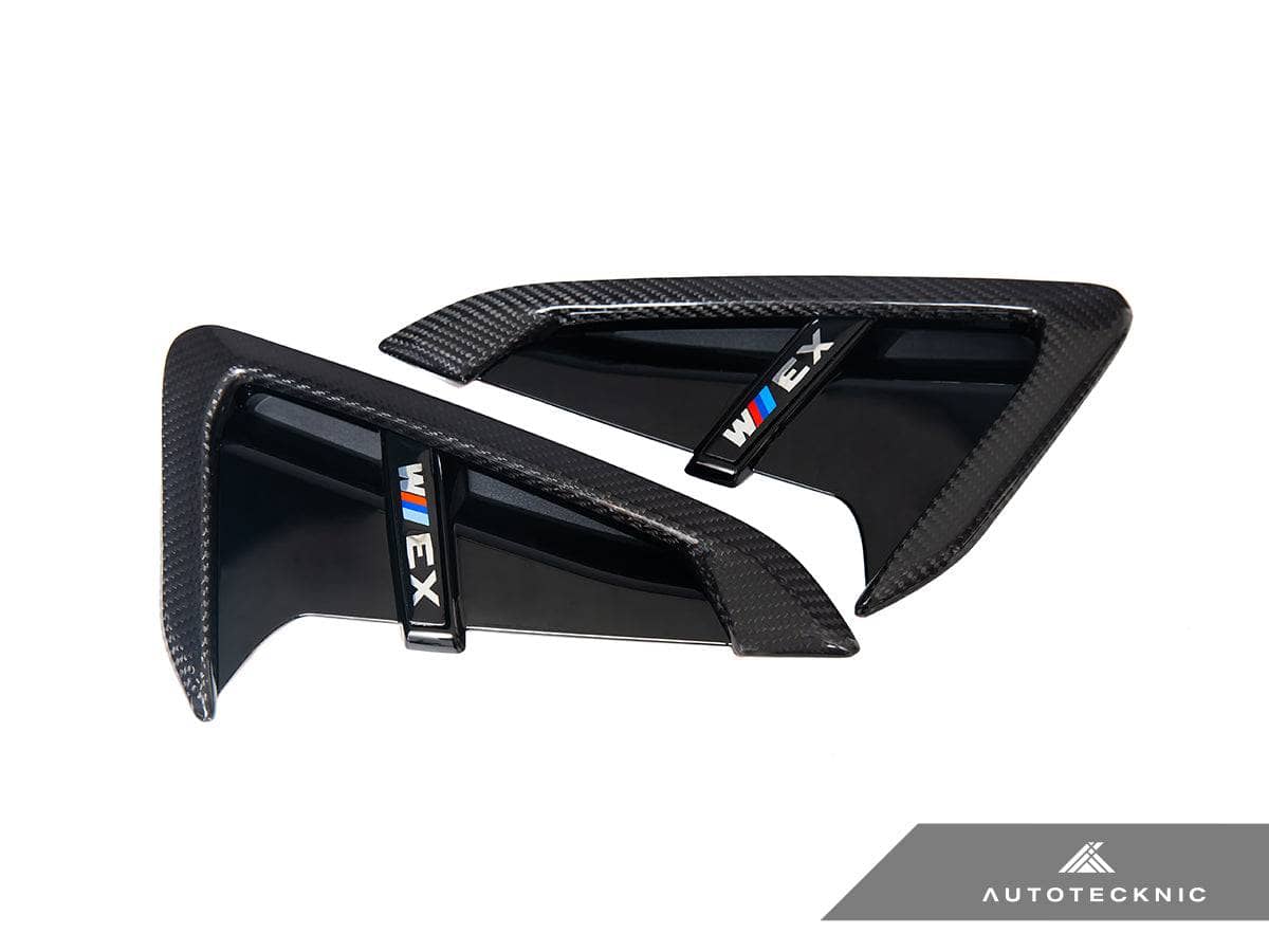 AutoTecknic Dry Carbon Gloss Black Fender Trim Set - BMW F97 X3M | F98 X4M