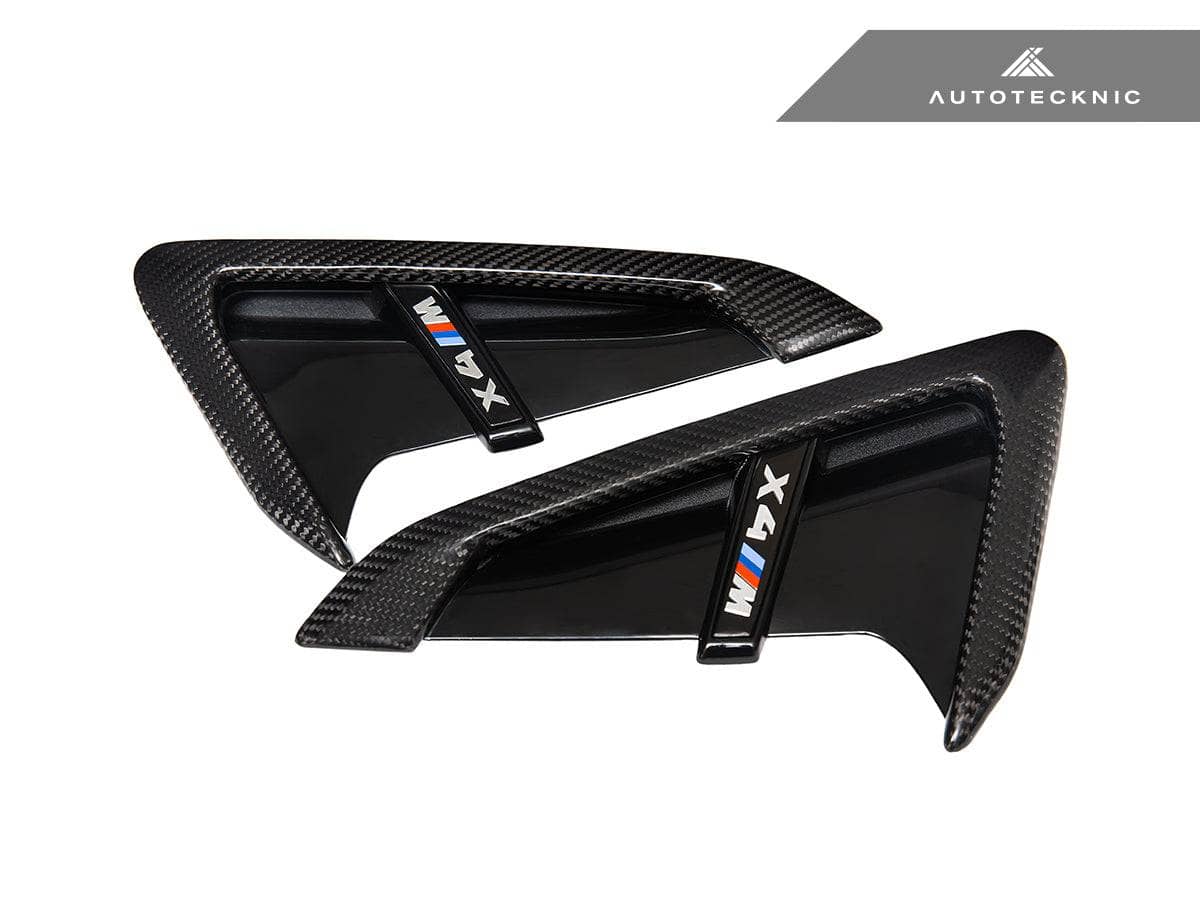 AutoTecknic Dry Carbon Gloss Black Fender Trim Set - BMW F97 X3M | F98 X4M