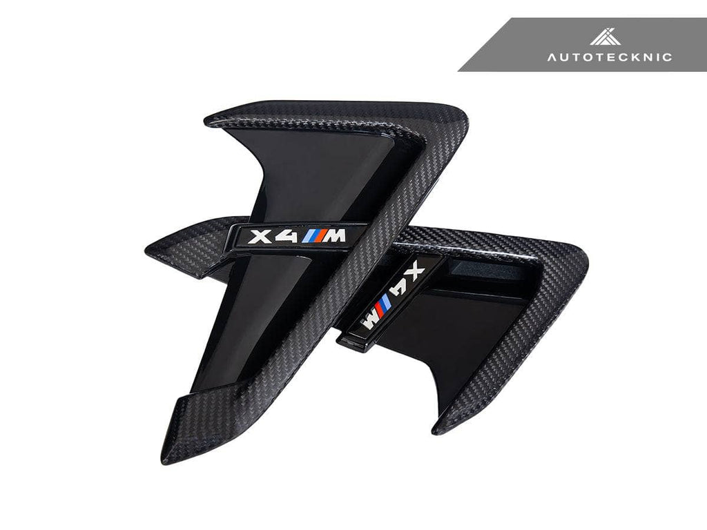 AutoTecknic Dry Carbon Gloss Black Fender Trim Set - BMW F97 X3M | F98 X4M