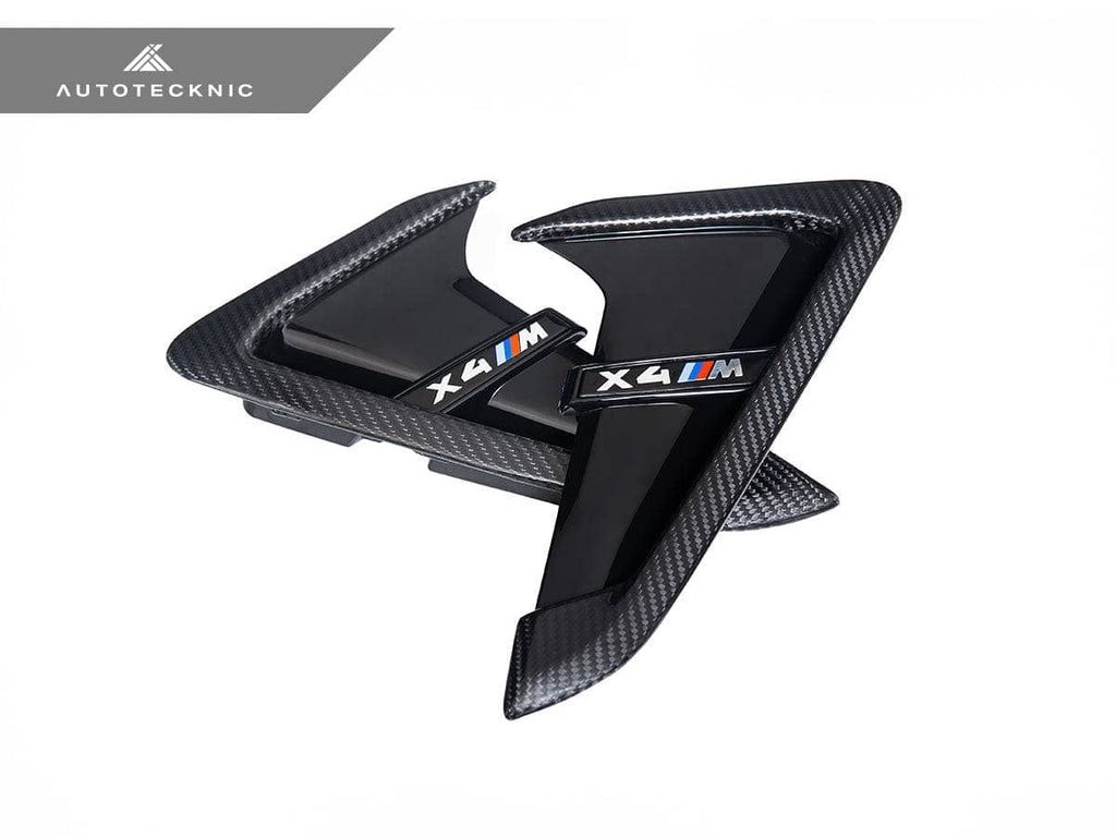AutoTecknic Dry Carbon Gloss Black Fender Trim Set - BMW F97 X3M | F98 X4M