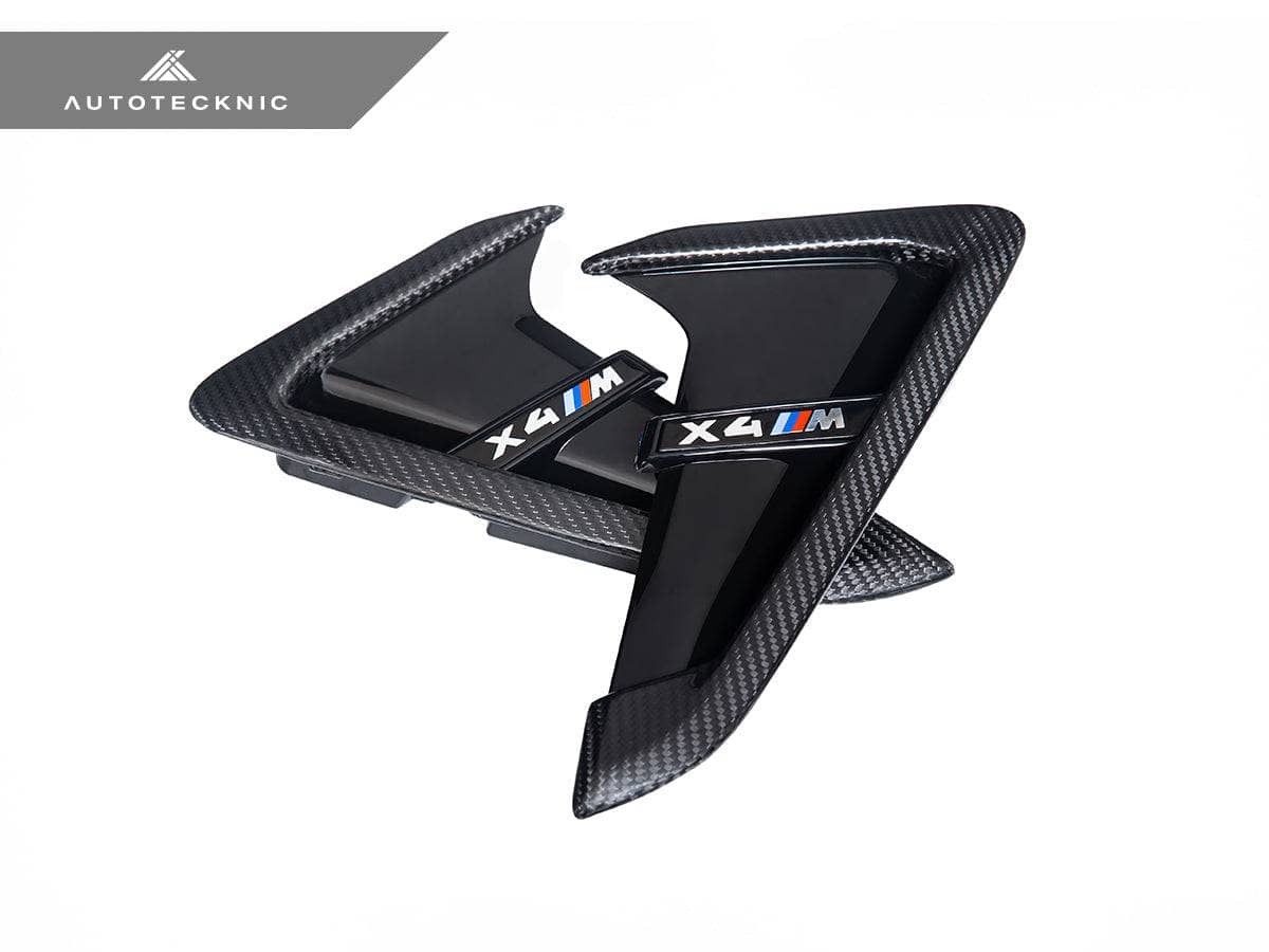 AutoTecknic Dry Carbon Gloss Black Fender Trim Set - BMW F97 X3M | F98 X4M