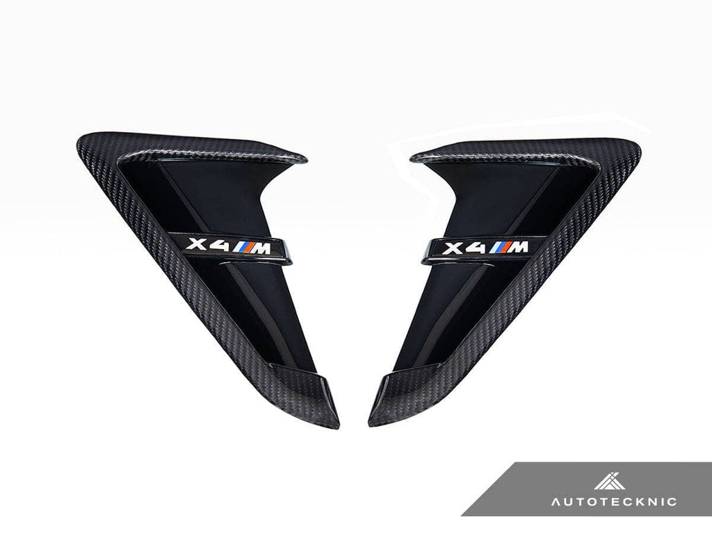 AutoTecknic Dry Carbon Gloss Black Fender Trim Set - BMW F97 X3M | F98 X4M