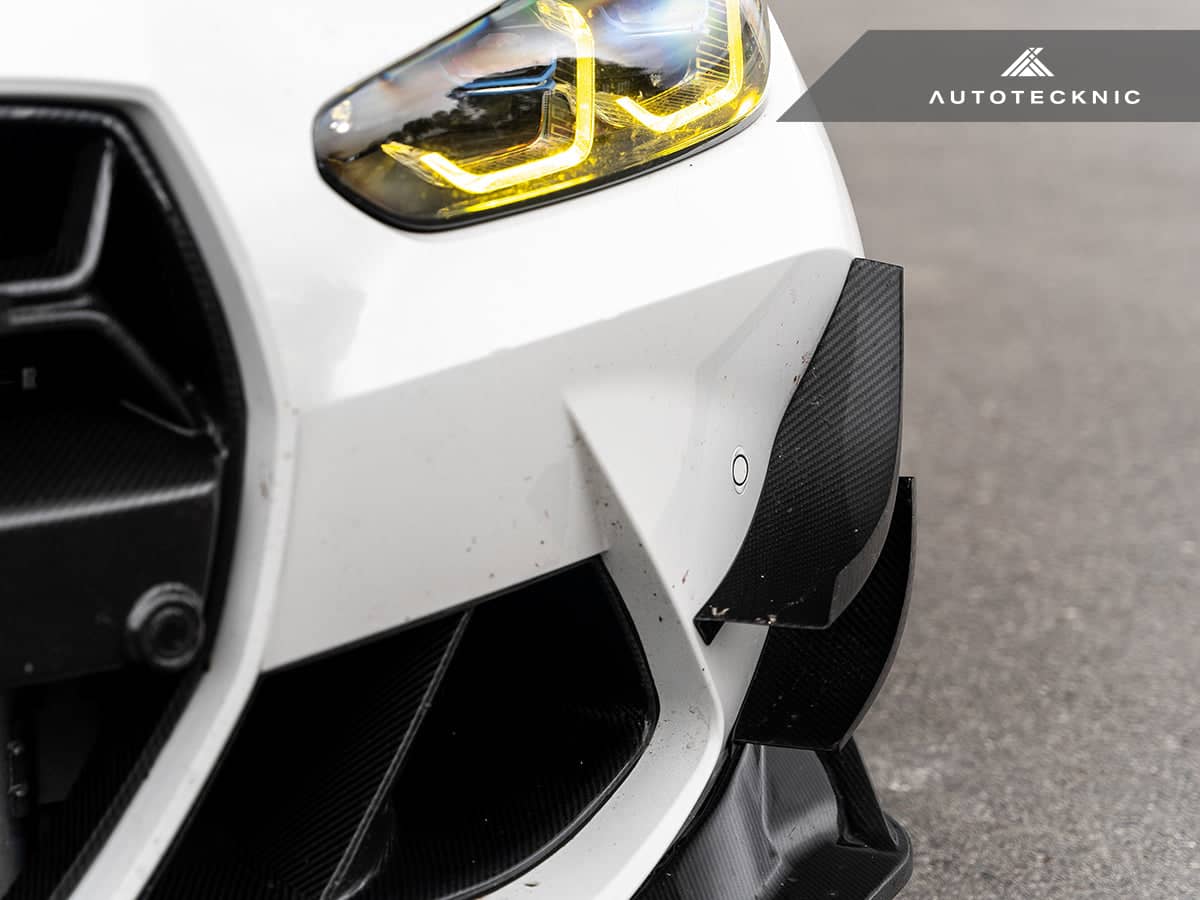 AutoTecknic Dry Carbon GT4 Canard Set - BMW G80 M3 | G82 M4