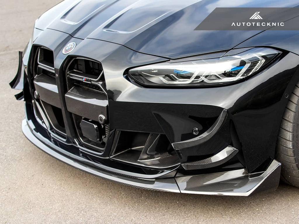 AutoTecknic Dry Carbon GT4 Canard Set - BMW G80 M3 | G82 M4