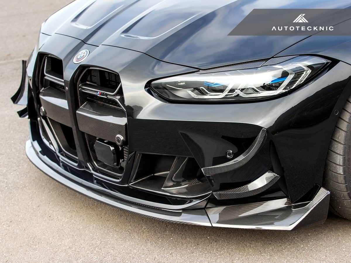 AutoTecknic Dry Carbon GT4 Canard Set - BMW G80 M3 | G82 M4
