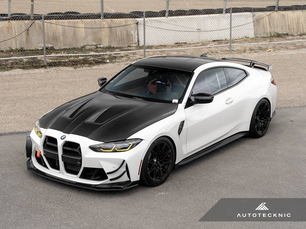 AutoTecknic Dry Carbon GT4 Canard Set - BMW G80 M3 | G82 M4