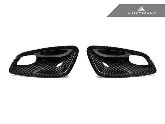AutoTecknic Dry Carbon Interior Door Handle Trim Set - BMW E82 1M | 1-Series
