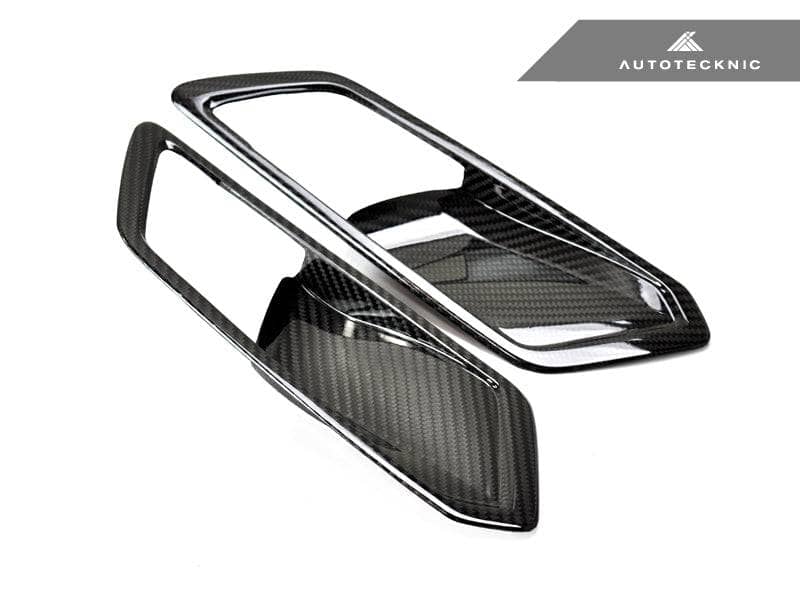 AutoTecknic Dry Carbon Interior Door Handle Trim Set - BMW G20 3-Series