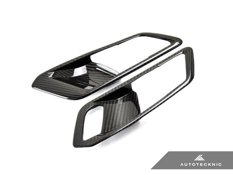 AutoTecknic Dry Carbon Interior Door Handle Trim Set - BMW G20 3-Series