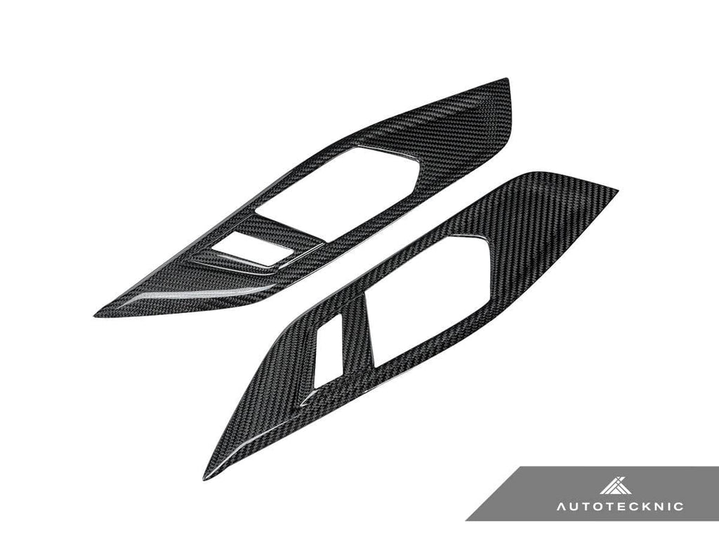 AutoTecknic Dry Carbon Interior Door Handle Trim Set - BMW G22 4-Series