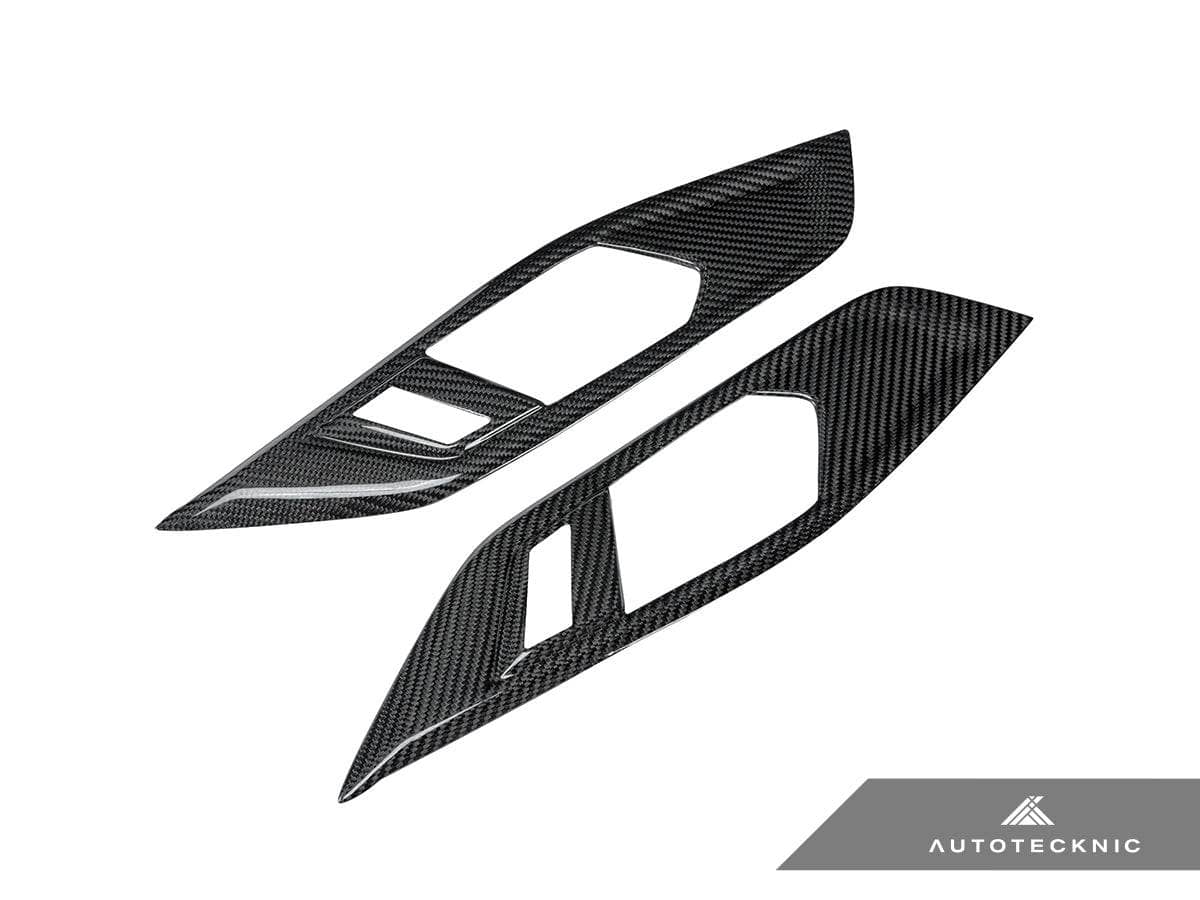 AutoTecknic Dry Carbon Interior Door Handle Trim Set - BMW G22 4-Series
