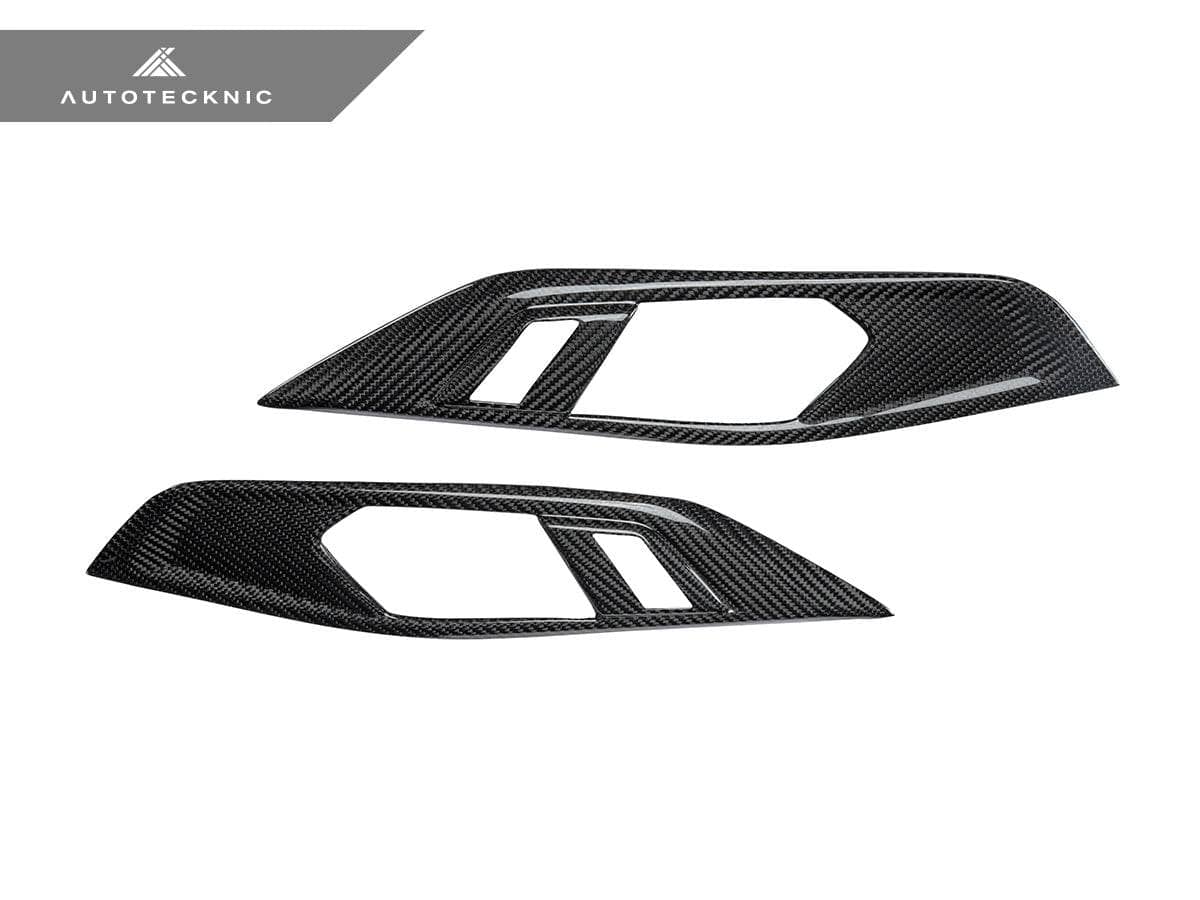 AutoTecknic Dry Carbon Interior Door Handle Trim Set - BMW G22 4-Series