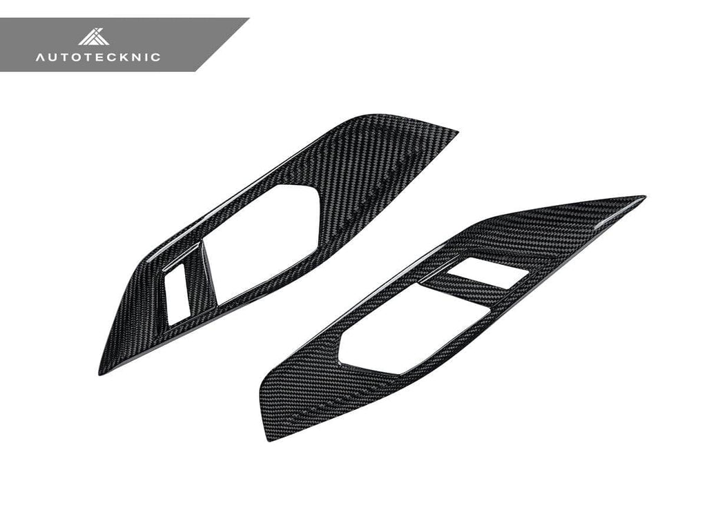 AutoTecknic Dry Carbon Interior Door Handle Trim Set - BMW G22 4-Series