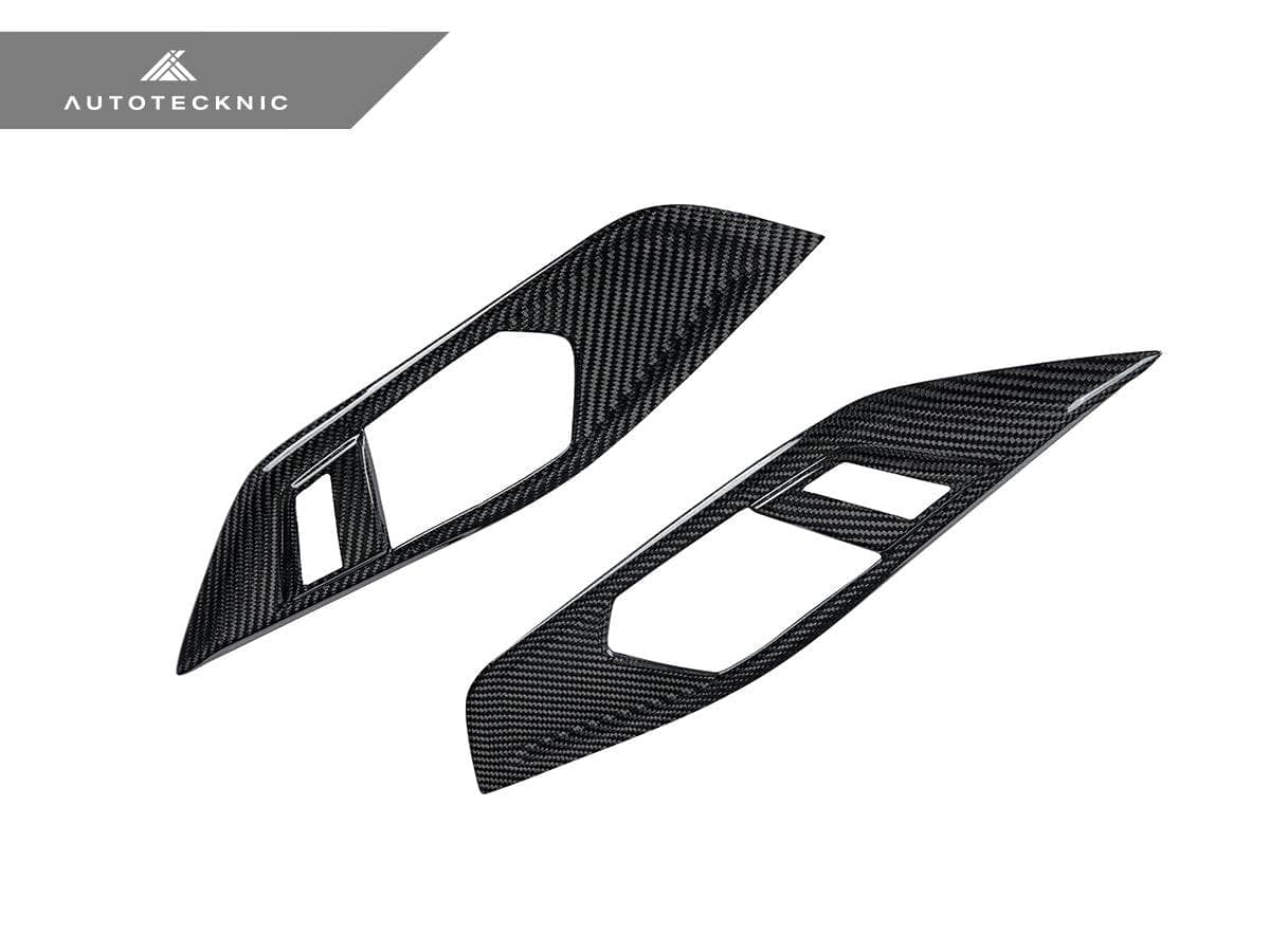 AutoTecknic Dry Carbon Interior Door Handle Trim Set - BMW G22 4-Series