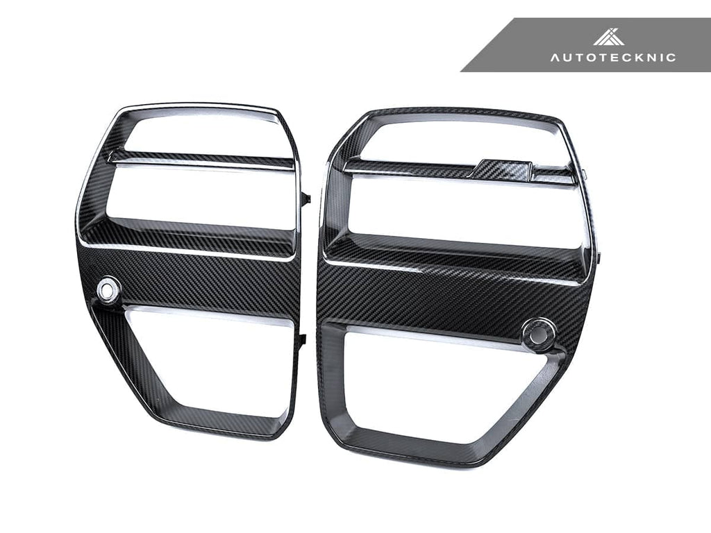 AutoTecknic Dry Carbon Motorsport V1 Front Grille Set - BMW G80 M3 | G82/ G83 M4