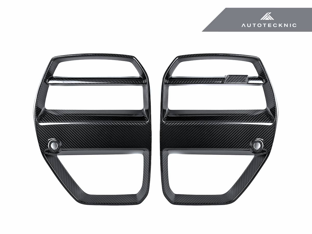 AutoTecknic Dry Carbon Motorsport V1 Front Grille Set - BMW G80 M3 | G82/ G83 M4