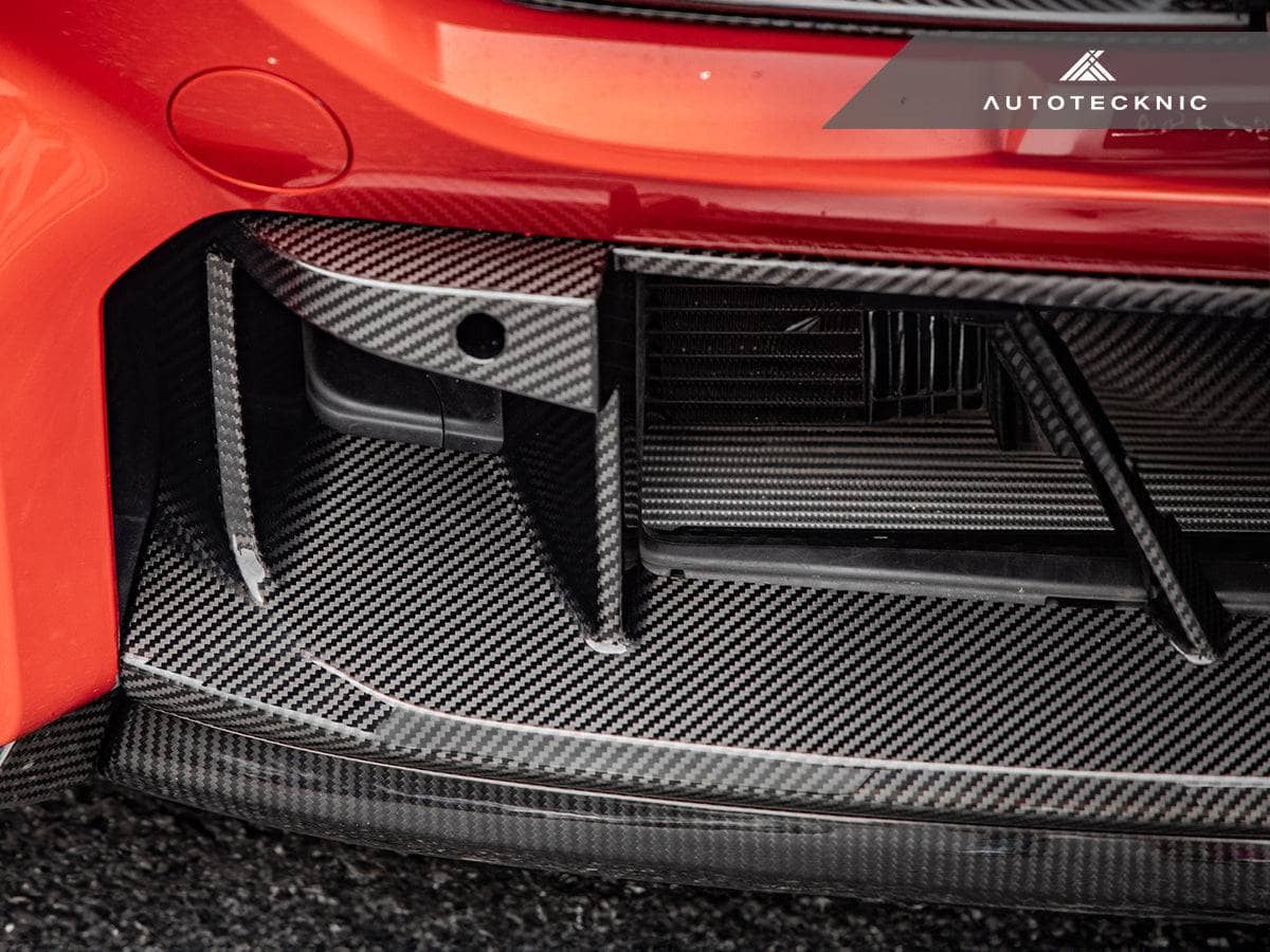 AutoTecknic Dry Carbon OEM-Spec Center Bumper Trim - BMW G87 M2