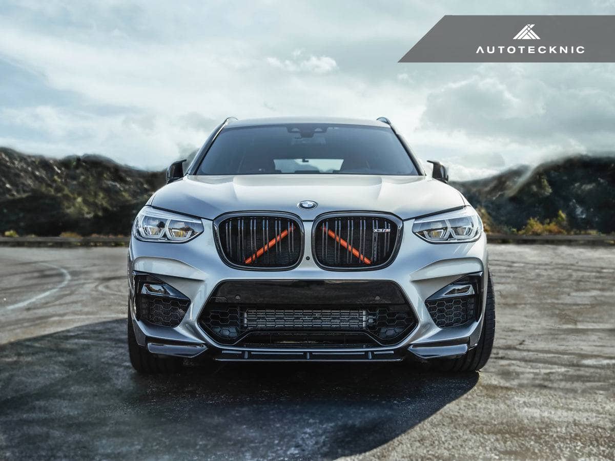 AutoTecknic Dry Carbon Performante Aero Splitter & Center Lip Set - BMW F97 X3M | F98 X4M