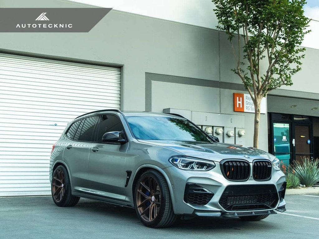 AutoTecknic Dry Carbon Performante Aero Splitter & Center Lip Set - BMW F97 X3M | F98 X4M