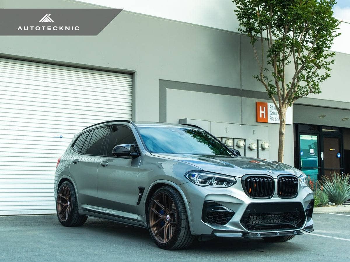 AutoTecknic Dry Carbon Performante Aero Splitter & Center Lip Set - BMW F97 X3M | F98 X4M