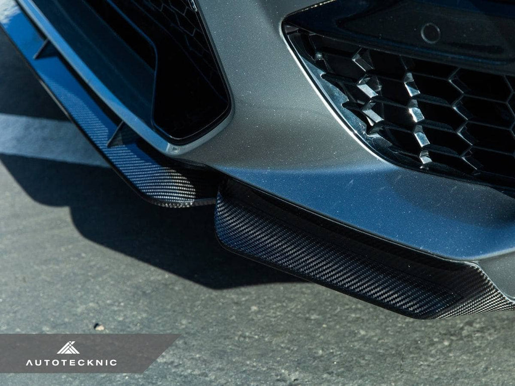AutoTecknic Dry Carbon Performante Aero Splitter & Center Lip Set - BMW F97 X3M | F98 X4M