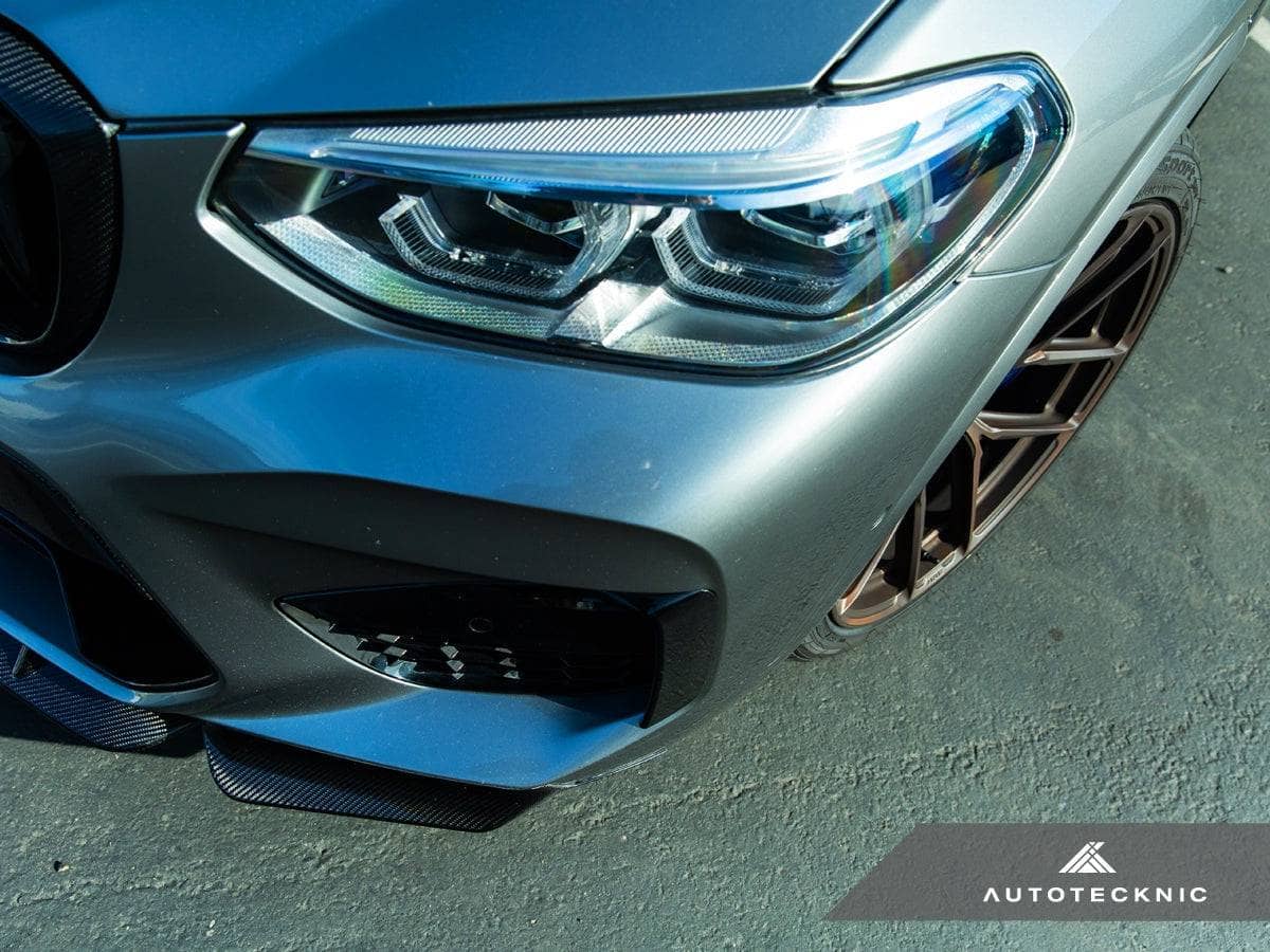 AutoTecknic Dry Carbon Performante Aero Splitter & Center Lip Set - BMW F97 X3M | F98 X4M