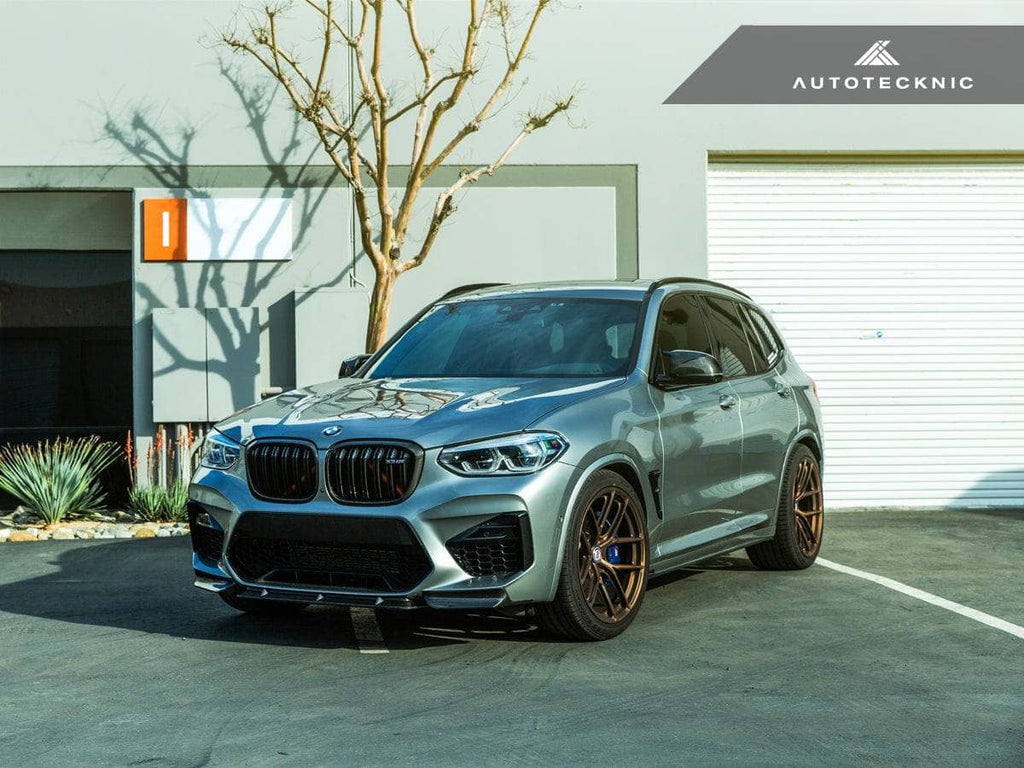 AutoTecknic Dry Carbon Performante Aero Splitter & Center Lip Set - BMW F97 X3M | F98 X4M