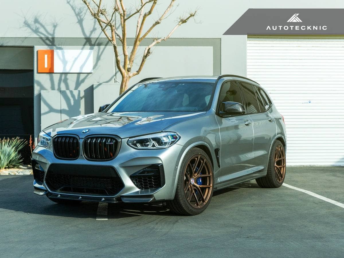 AutoTecknic Dry Carbon Performante Aero Splitter & Center Lip Set - BMW F97 X3M | F98 X4M