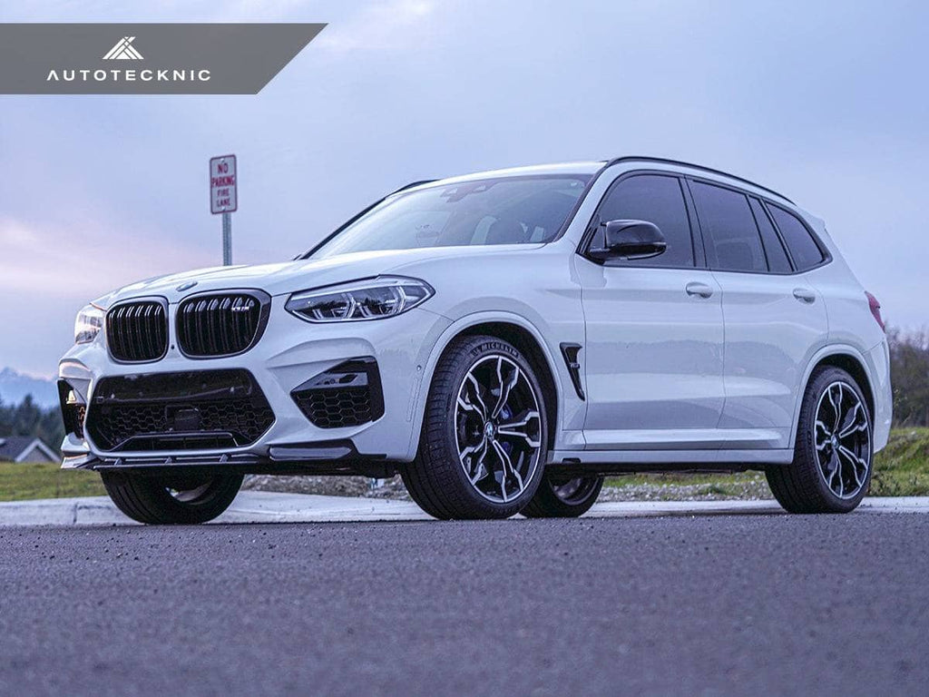 AutoTecknic Dry Carbon Performante Aero Splitter & Center Lip Set - BMW F97 X3M | F98 X4M