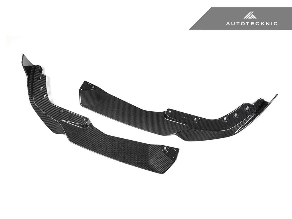 AutoTecknic Dry Carbon Performante Front Splitter Set - BMW G20 3-Series M-Sport LCI
