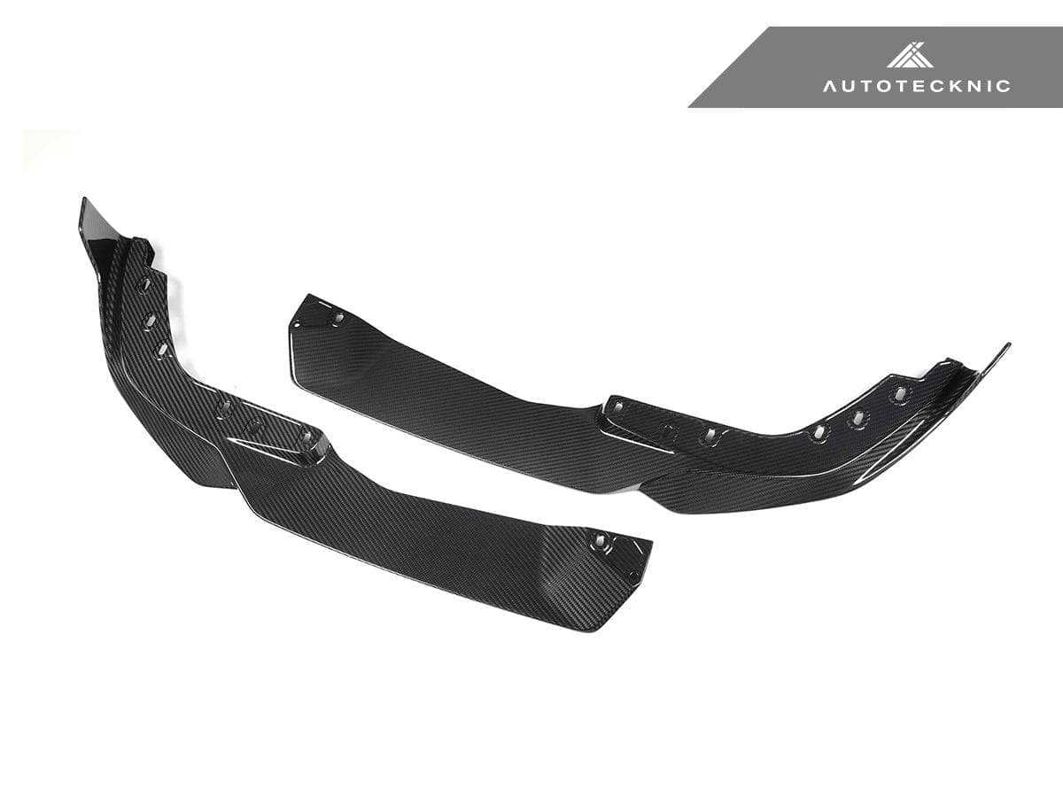 AutoTecknic Dry Carbon Performante Front Splitter Set - BMW G20 3-Series M-Sport LCI