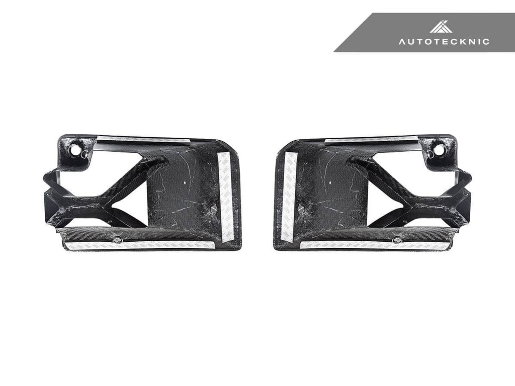 AutoTecknic Dry Carbon Podium Front Bumper Lower Vent Set - BMW G87 M2