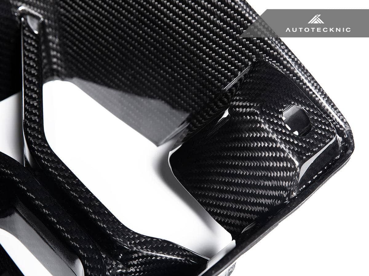 AutoTecknic Dry Carbon Podium Front Bumper Lower Vent Set - BMW G87 M2