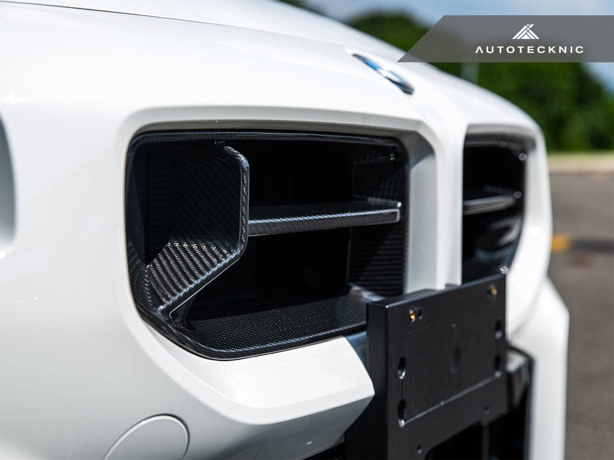 AutoTecknic Dry Carbon Podium Front Grille - BMW G87 M2