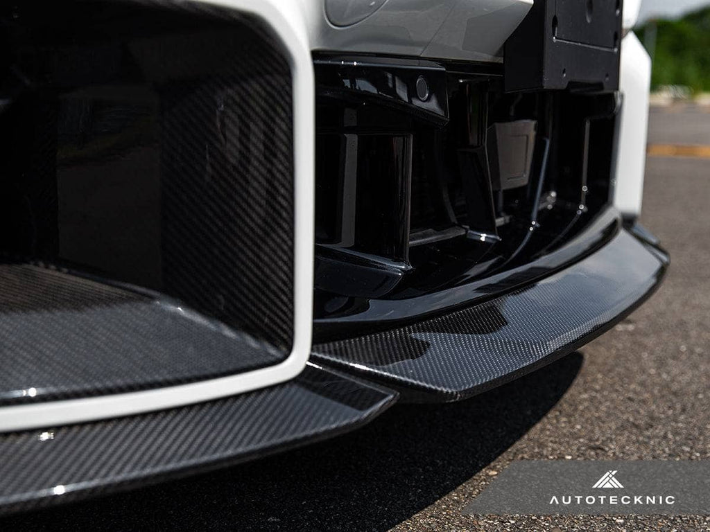 AutoTecknic Dry Carbon Podium Front Lip Set - BMW G87 M2