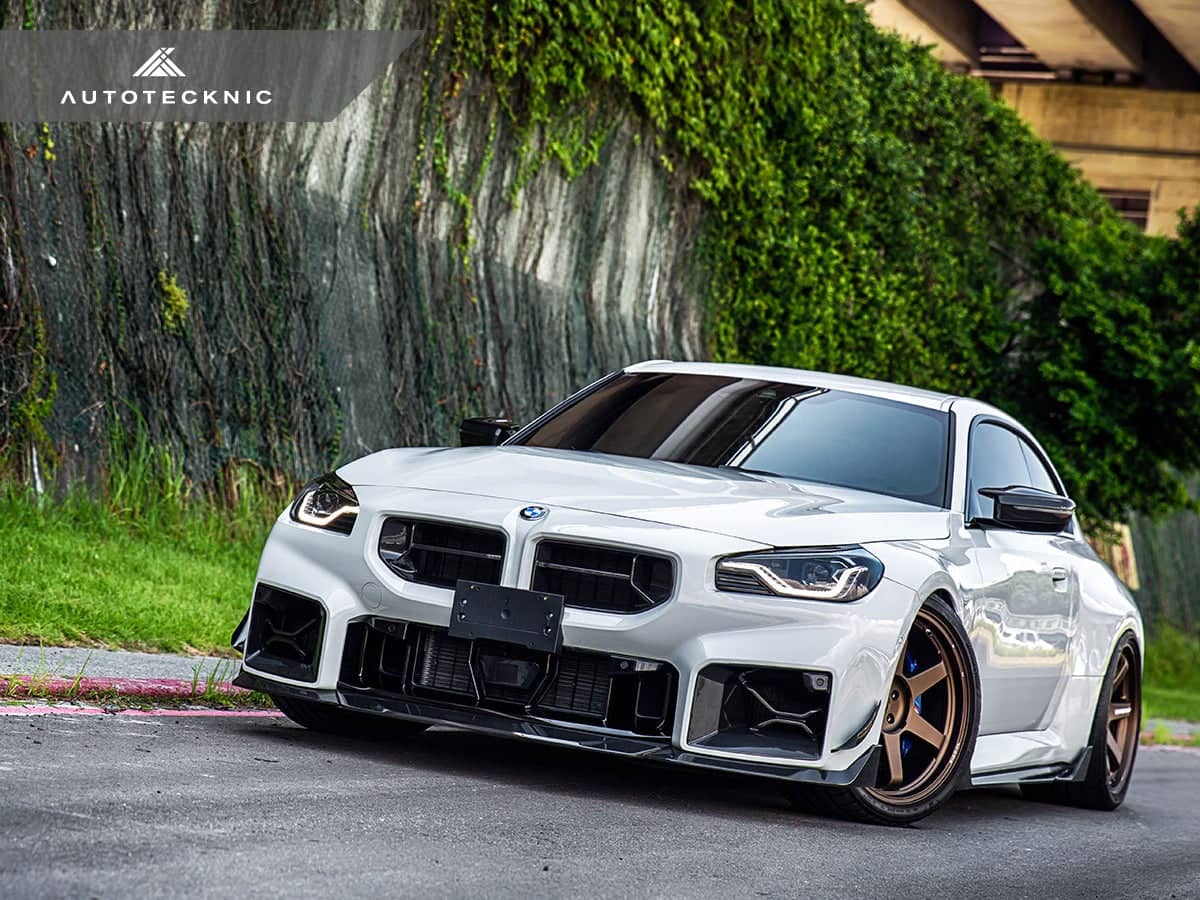 AutoTecknic Dry Carbon Podium Front Lip Set - BMW G87 M2