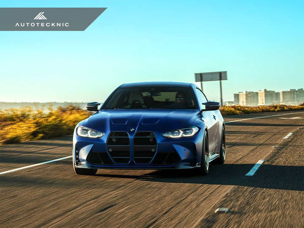 AutoTecknic Dry Carbon Podium V1 Front Grille Set - BMW G80 M3 | G82/ G83 M4