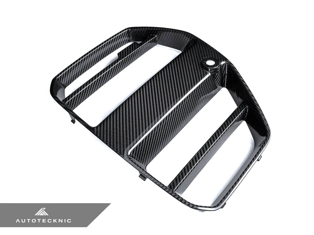 AutoTecknic Dry Carbon Podium V1 Front Grille Set - BMW G80 M3 | G82/ G83 M4