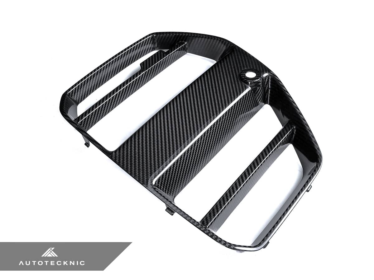 AutoTecknic Dry Carbon Podium V1 Front Grille Set - BMW G80 M3 | G82/ G83 M4