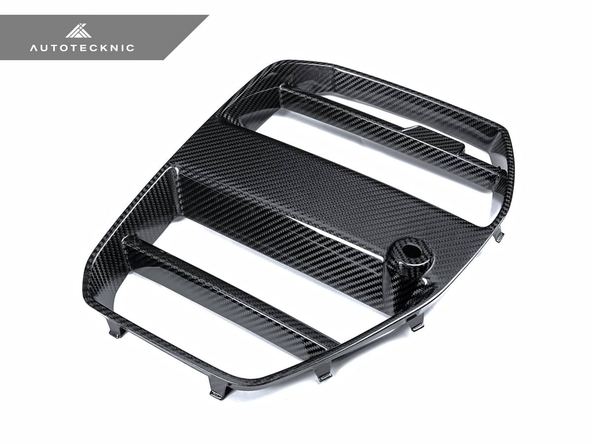 AutoTecknic Dry Carbon Podium V1 Front Grille Set - BMW G80 M3 | G82/ G83 M4