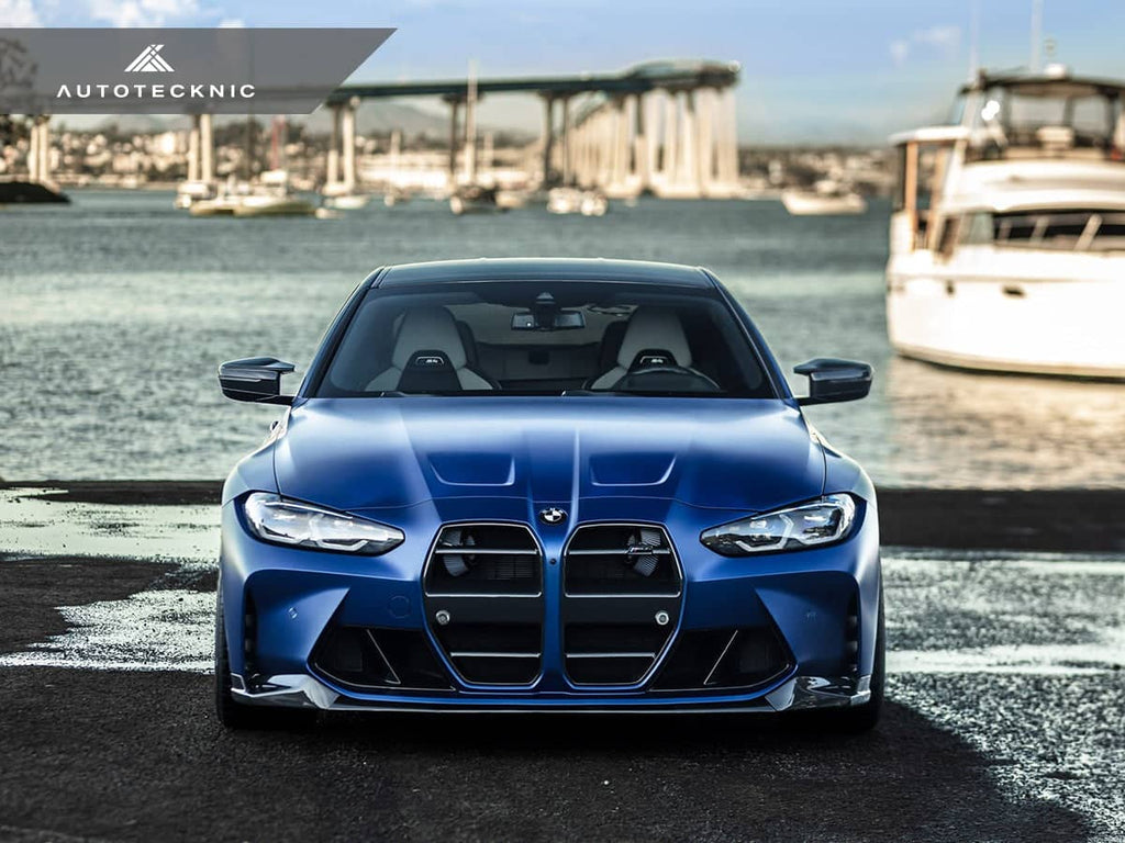 AutoTecknic Dry Carbon Podium V1 Front Grille Set - BMW G80 M3 | G82/ G83 M4