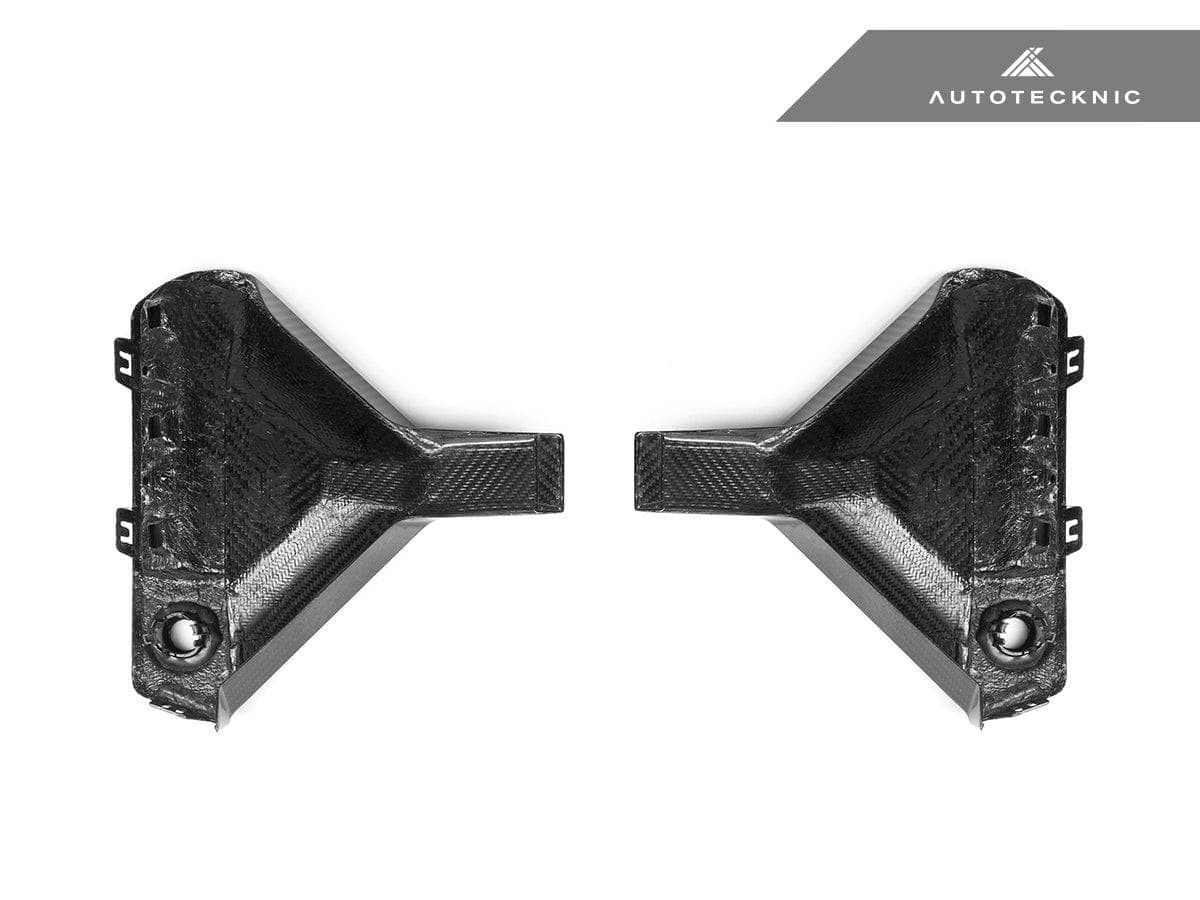AutoTecknic Dry Carbon Rear Bumper Reflector Trim Set - BMW G87 M2