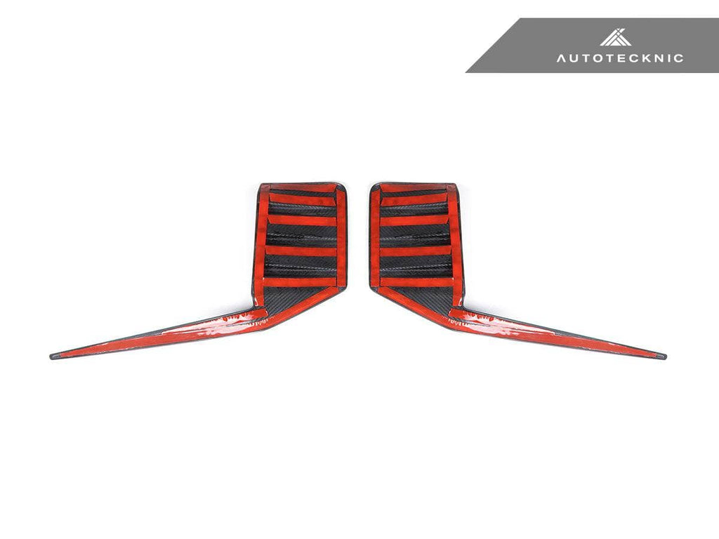 AutoTecknic Dry Carbon Rear Bumper Trim Set - BMW G87 M2