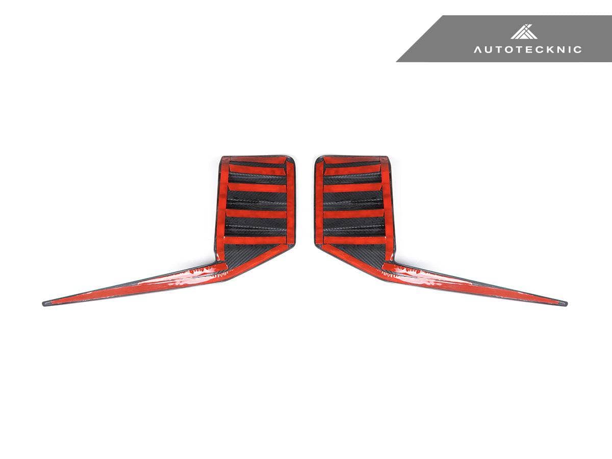 AutoTecknic Dry Carbon Rear Bumper Trim Set - BMW G87 M2