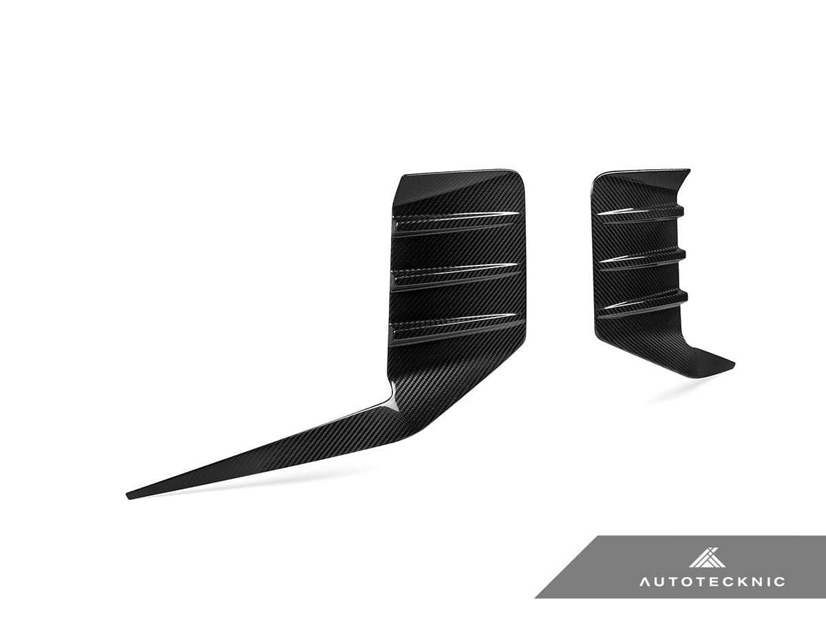 AutoTecknic Dry Carbon Rear Bumper Trim Set - BMW G87 M2