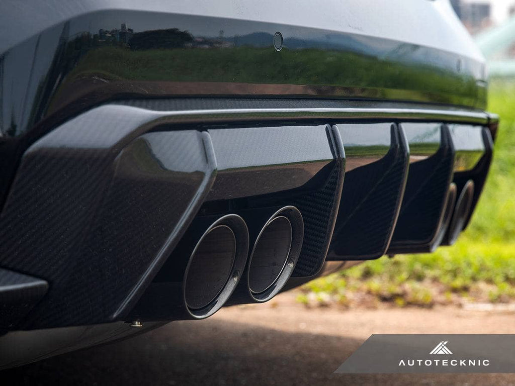 AutoTecknic Dry Carbon Rear Diffuser Trim Set - BMW G80/ G81 M3 | G82/ G83 M4