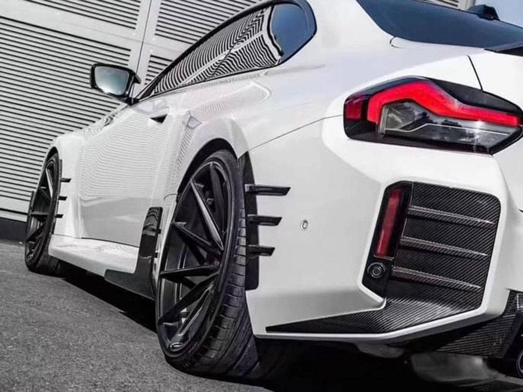 AutoTecknic Dry Carbon Rear Fender Arch Trim Set - BMW G87 M2