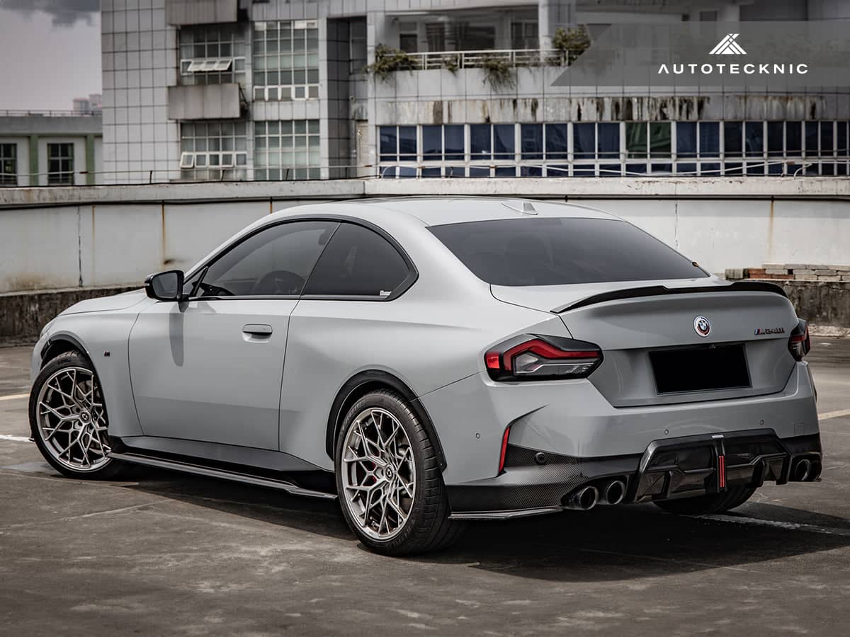 AutoTecknic Dry Carbon Rear Side Diffuser Set - BMW G42 2-Series