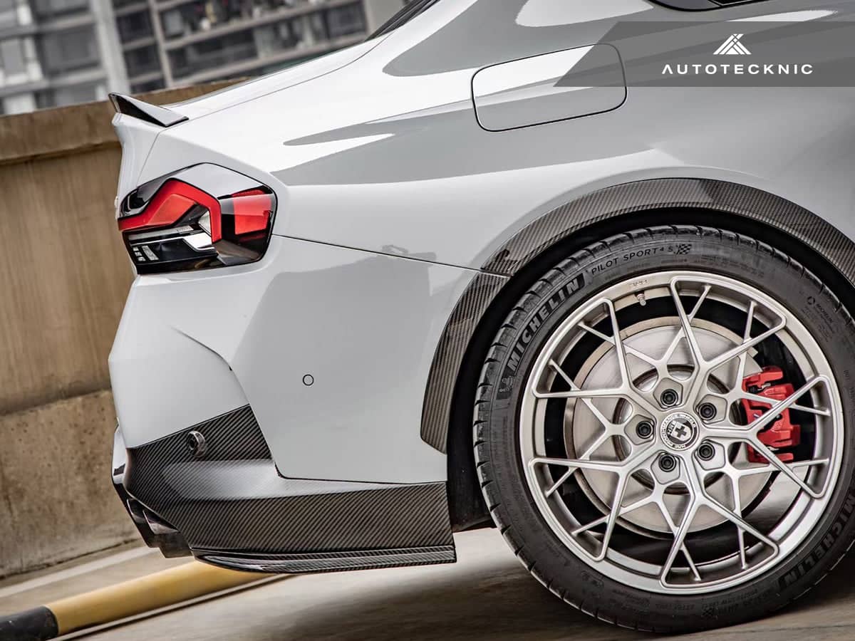 AutoTecknic Dry Carbon Rear Side Diffuser Set - BMW G42 2-Series