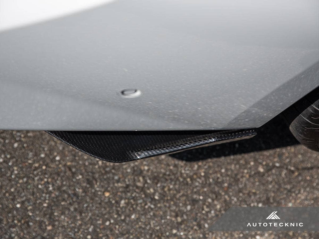 AutoTecknic Dry Carbon Rear Splitter Set - BMW G87 M2
